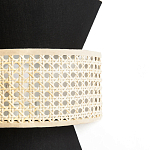 Бра с плетеным декором из ротанга Bonnie Wicker Black Wall Lamp варинант исполнения - 3 | Loft Concept в Брянске