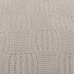 Подушка из хлопка рельефной вязки серого цвета Eden Line варинант исполнения - 3 | Loft Concept в Брянске