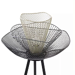 Торшер с трехъярусным плафоном из металлической сетки Metal Mesh Floor Lamp варинант исполнения - 4 | Loft Concept в Брянске