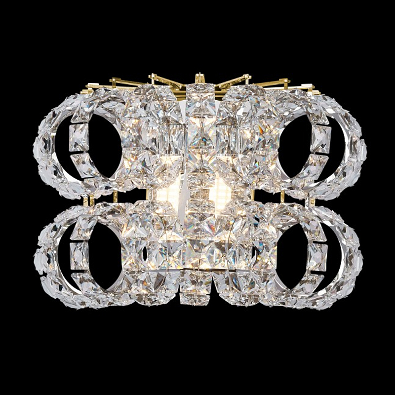 Бра с россыпью хрусталя Perfection of Diamonds Золотой Прозрачный Хром Бра с россыпью хрусталя Perfection of Diamonds Золотой Прозрачный Хром в Брянске | Loft Concept