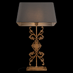 Настольная лампа на ажурном чугунном основании с серым абажуром Openwork Lamp варинант исполнения - 4 | Loft Concept в Брянске