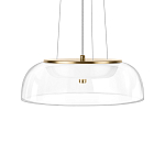 Подвесной светильник  с плоским прозрачным стеклянным плафоном Grada Light варинант исполнения - 4 | Loft Concept в Брянске