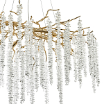 Люстра с декором в виде ветвей с хрустальными подвесками Fairytree Gold Crystal Chandelier варинант исполнения - 2 | Loft Concept в Брянске