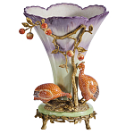 Ваза с цесарками из фарфора с бронзовыми элементами Garden of Eden варинант исполнения - 1 | Loft Concept в Брянске