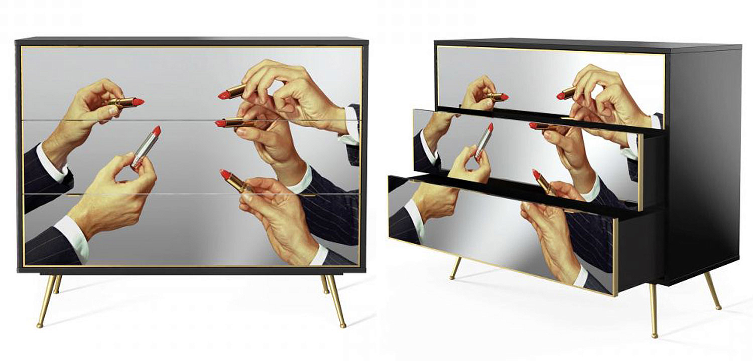 Комод Seletti Chest of Three Drawers Lipstick Комод Seletti Chest of Three Drawers Lipstick - Loft-Concept в Брянске