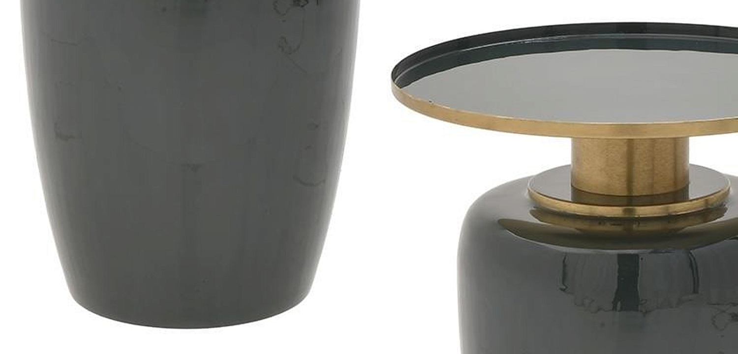 Круглый металлический приставной стол Calem Side Table Olive Круглый металлический приставной стол Calem Side Table Olive - Loft-Concept в Брянске