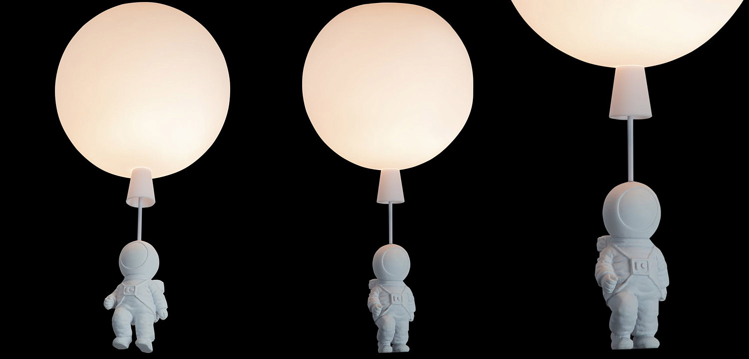 Потолочный светильник Cosmonaut white ball Потолочный светильник Cosmonaut white ball - Loft-Concept в Брянске