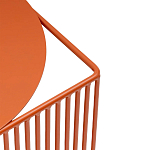 Оранжевый приставной стол из металла Lattice варинант исполнения - 5 | Loft Concept в Брянске