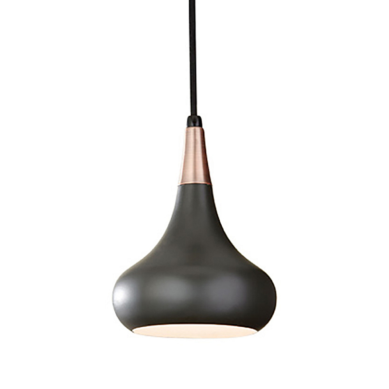  Подвесной светильник с каплевидным плафоном темного цвета Feiss Бронза Черный Графит в Брянске | Loft Concept 