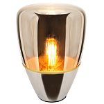 Настольный светильник со стеклянным плафоном коньячного цвета Carmella Globe Brown Glass Table Lamp варинант исполнения - 1 | Loft Concept в Брянске