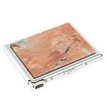 Портсигар с газовой зажигалкой из натурального камня Пегматит Stone Cigarettes Cases варинант исполнения - 1 | Loft Concept в Брянске