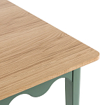 Деревянный обеденный стол Wavy Wooden Dining Table Green варинант исполнения - 3 | Loft Concept в Брянске