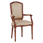 Стул с подлокотниками из натурального бука бежевый Solid Luxury варинант исполнения - 2 | Loft Concept в Брянске