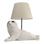 Настольная лампа в детскую Белый морской котик варинант исполнения - 1 | Loft Concept в Брянске