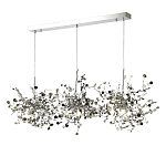 Люстра подвесная из трех частей с металлическими круглыми элементами Terzani Argent варинант исполнения - 7 | Loft Concept в Брянске