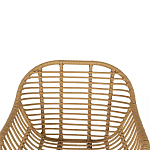 Стул с ротанговым плетением Wicker Half Chair с подлокотниками варинант исполнения - 4 | Loft Concept в Брянске