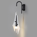 Бра черного цвета с плафоном из рельефного стекла Glass Pod варинант исполнения - 4 | Loft Concept в Брянске