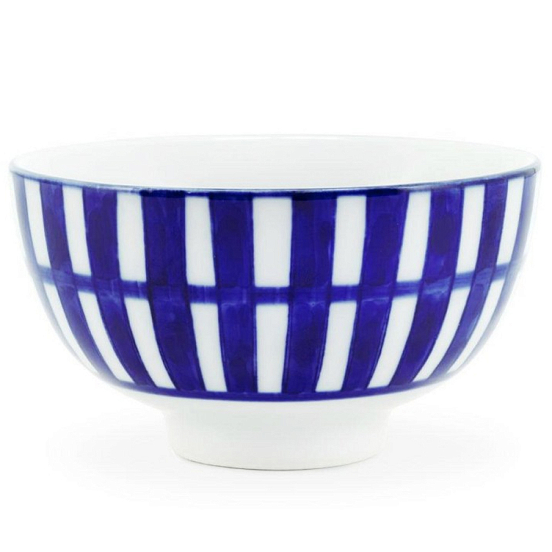 Салатник Cup Chino Белый Синий Салатник Cup Chino Белый Синий в Брянске | Loft Concept