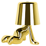 Настольная лампа фигурная цвета золото с гладким абажуром Высота 17 см Sophia варинант исполнения - 2 | Loft Concept в Брянске