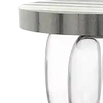 Дизайнерский журнальный стол на 3-х овальных прозрачных ножках Tukutic варинант исполнения - 1 | Loft Concept в Брянске