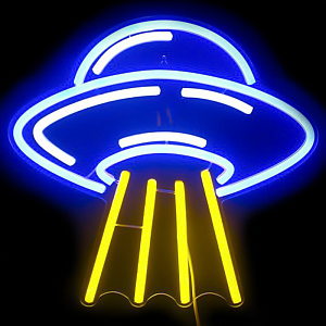 Неоновая настенная лампа UFO Neon Wall Lamp