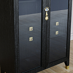 Дизайнерский шкаф витрина Elsa Dreams Black с 4-мя ящиками варинант исполнения - 3 | Loft Concept в Брянске