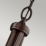 Люстра подвесная с двойным круглым плафоном из органзы и матового стекла Kichler варинант исполнения - 7 | Loft Concept в Брянске