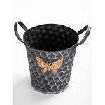 Железное кашпо Gold butterfly design варинант исполнения - 2 | Loft Concept в Брянске