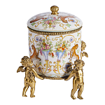 Шкатулка на ангелах из фарфора с бронзовыми элементам Eden Garden варинант исполнения - 1 | Loft Concept в Брянске