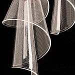 Люстра каскадная с 10-ю прозрачными плафонами Wave Line варинант исполнения - 9 | Loft Concept в Брянске