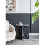 Столик кофейный с столешницей из черного мрамора Compact Black Marble Table варинант исполнения - 8 | Loft Concept в Брянске