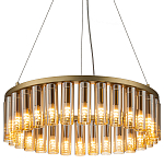 Люстра со стеклянными цилиндрическими плафонами Luminous Cylinders Amber Round варинант исполнения - 3 | Loft Concept в Брянске