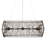 Люстра круглая из тонких прутьев Thin Bronze Rods варинант исполнения - 3 | Loft Concept в Брянске