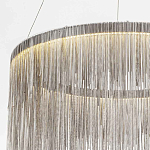 Подвесная кольцевая люстра с металлическими цепочками Fringe Chain Horizontal Ring Light варинант исполнения - 4 | Loft Concept в Брянске