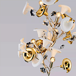 Торшер в виде белых и золотых цветов каллы Refined Taste of Light варинант исполнения - 3 | Loft Concept в Брянске