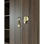 Большой шкаф с витриной Elsa Dreams Walnut варинант исполнения - 5 | Loft Concept в Брянске