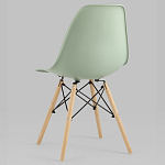 Пластиковый стул на ножках из массива бука Eames Mint варинант исполнения - 5 | Loft Concept в Брянске