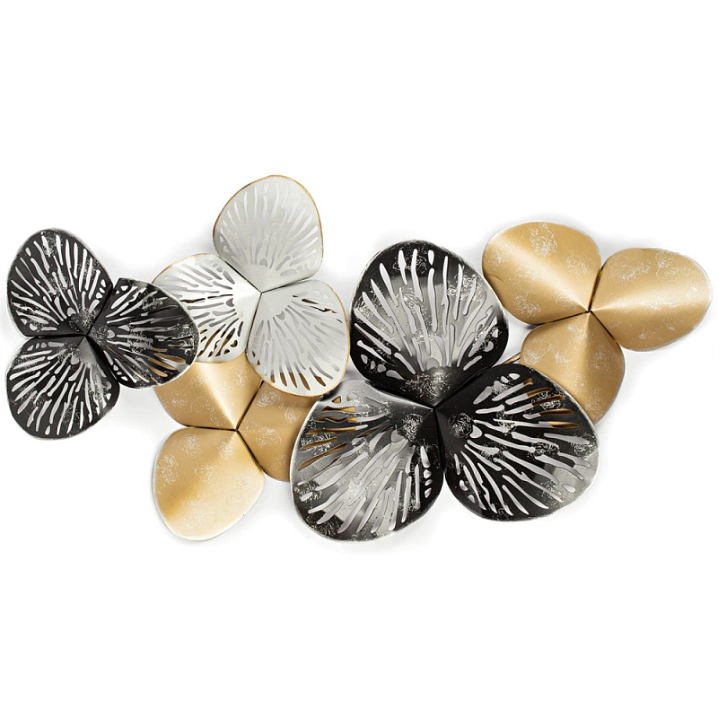 Панно настенное Blank Sheet Petal Золотой Серебряный Панно настенное Blank Sheet Petal Золотой Серебряный в Брянске | Loft Concept