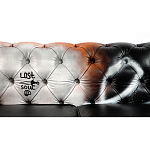 Диван Честерфильд граффити graffiti Orange Sofa натуральная кожа варинант исполнения - 8 | Loft Concept в Брянске