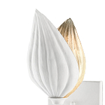 Бра белое в виде цветка White Floral Motif варинант исполнения - 1 | Loft Concept в Брянске