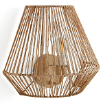 Бра с плетенным из пеньки абажуром Jutti H25 см варинант исполнения - 1 | Loft Concept в Брянске