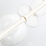 Подвесной светильник линейный с прозрачными стеклянными шарами разного диаметра Eurofase варинант исполнения - 13 | Loft Concept в Брянске