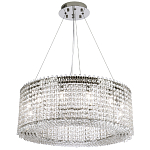 Круглая люстра с хрустальными подвесками хром Crystal Art Chrome Chandelier 12 варинант исполнения - 2 | Loft Concept в Брянске