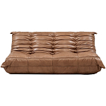 Дизайнерский кожаный диван коричневый без подлокотников Aveline Leather Sofa варинант исполнения - 1 | Loft Concept в Брянске