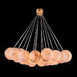 Люстра подвесная круглая с сферическими плафонами из натурального камня Glowing Spheres варинант исполнения - 1 | Loft Concept в Брянске