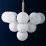 Люстра круглая со стеклянными сферами Maleficent варинант исполнения - 1 | Loft Concept в Брянске