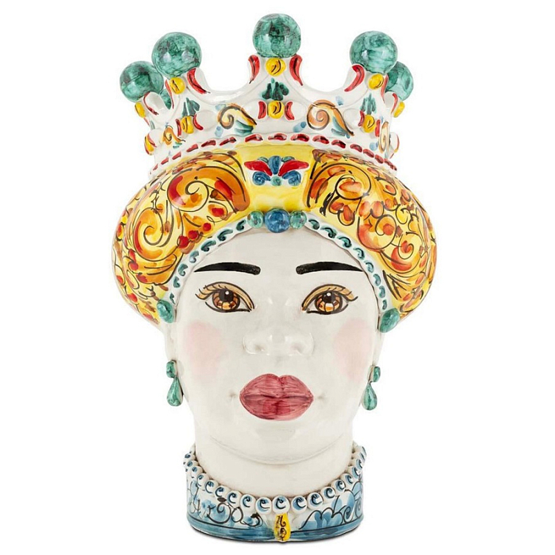 Ваза Vase Moro Lady Ornate White Face Mix Мульти Ваза Vase Moro Lady Ornate White Face Mix Мульти в Брянске | Loft Concept