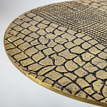 Кофейный столик с металлической столешницей Amphibian варинант исполнения - 3 | Loft Concept в Брянске