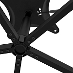 Стул с мягкой черной обивкой из велюра и подъемно-поворотным механизмом на колесиках Harper Black варинант исполнения - 6 | Loft Concept в Брянске