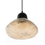 Подвесной светильник с янтарным фактурным плафоном Lamp with Frozen Glass Effect варинант исполнения - 1 | Loft Concept в Брянске